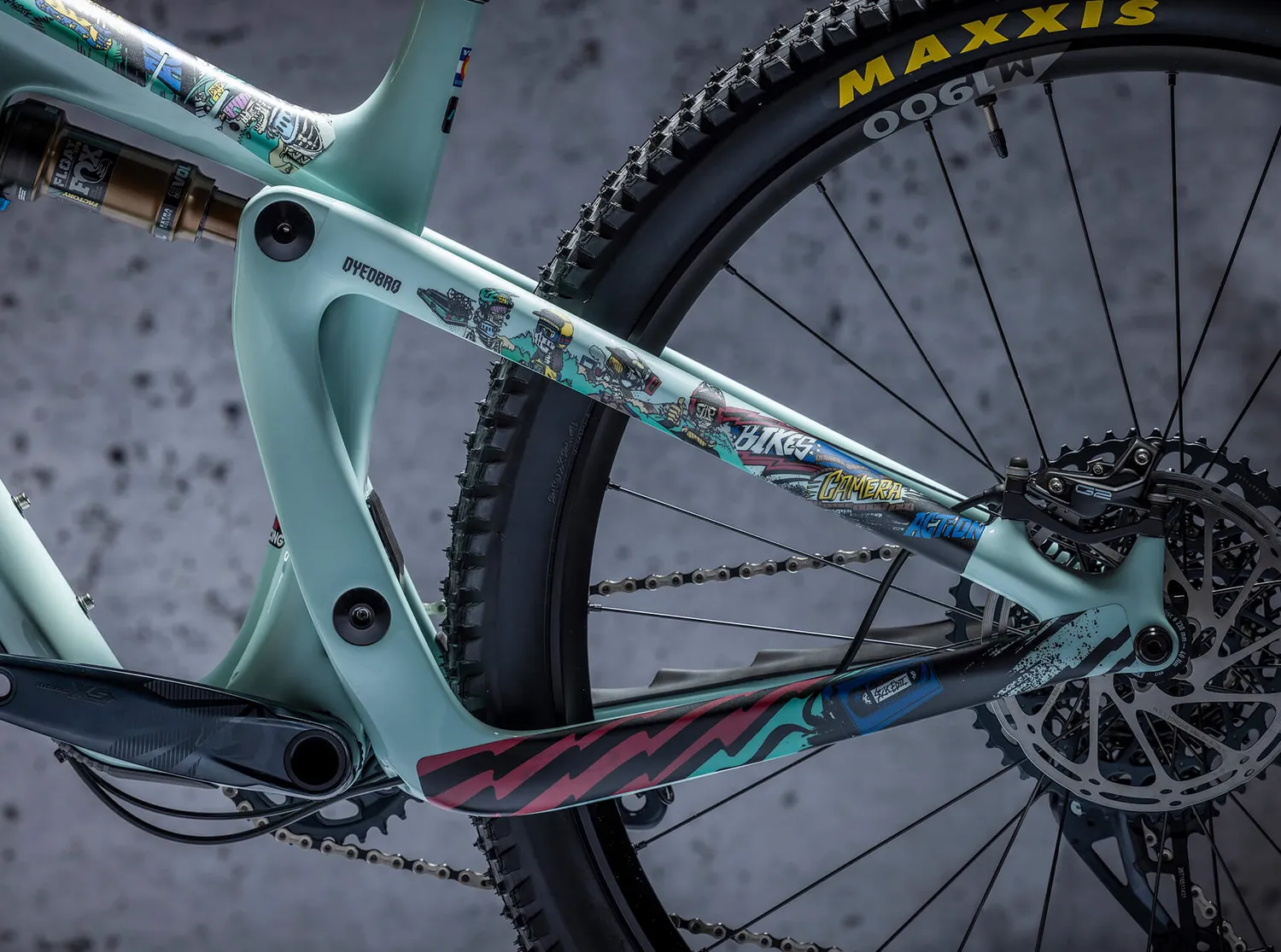 Dyedbro Stormstatic Kit Protezione Telaio MTB 8 Pezzi