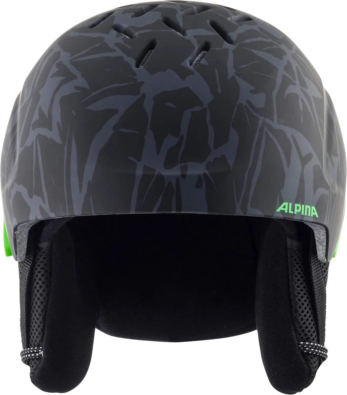 Alpina Pizi JR casco sci 51-55 cm black-green camo bimbo