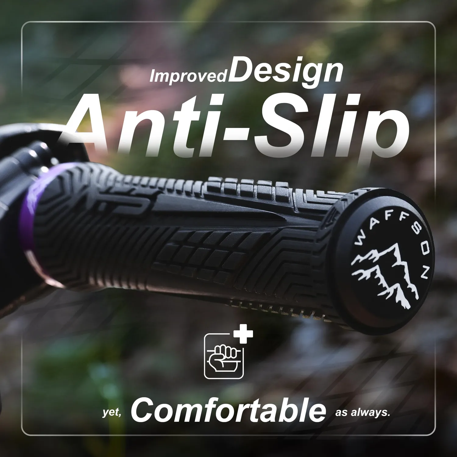 WFS Volatus Manopole Bici Lock-On Black x Brown
