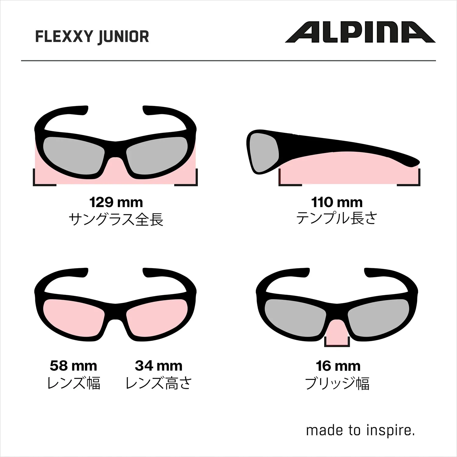 Alpina Flexxy Junior occhiali sole bimbo 6-9 anni UV