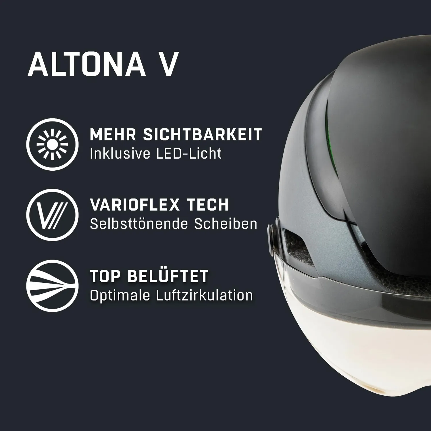 Alpina Altona VM casco bici fotocromatico Koroyd