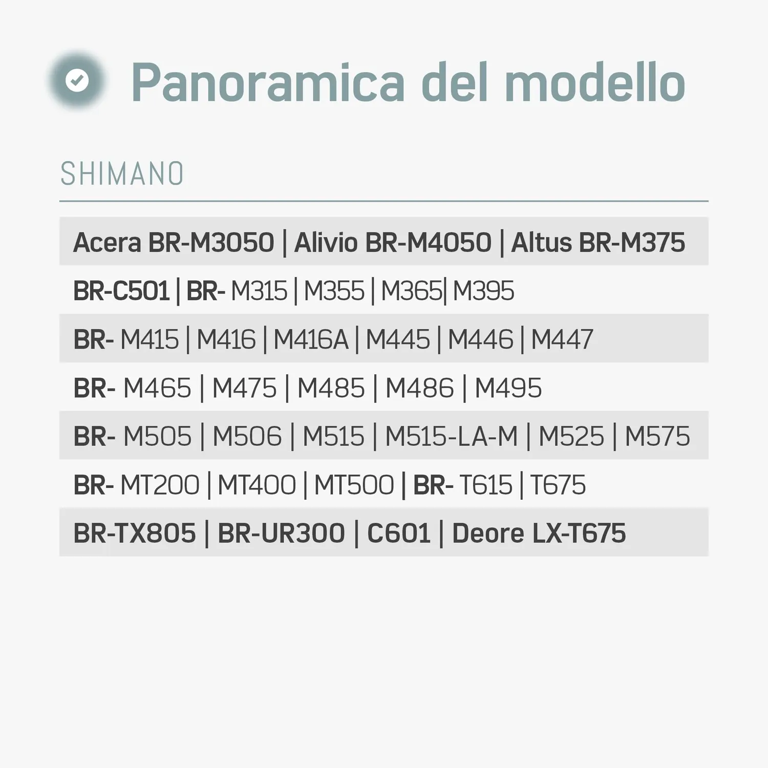 Borgen B01S pastiglie freno disco 2 paia per Deore Altus resina