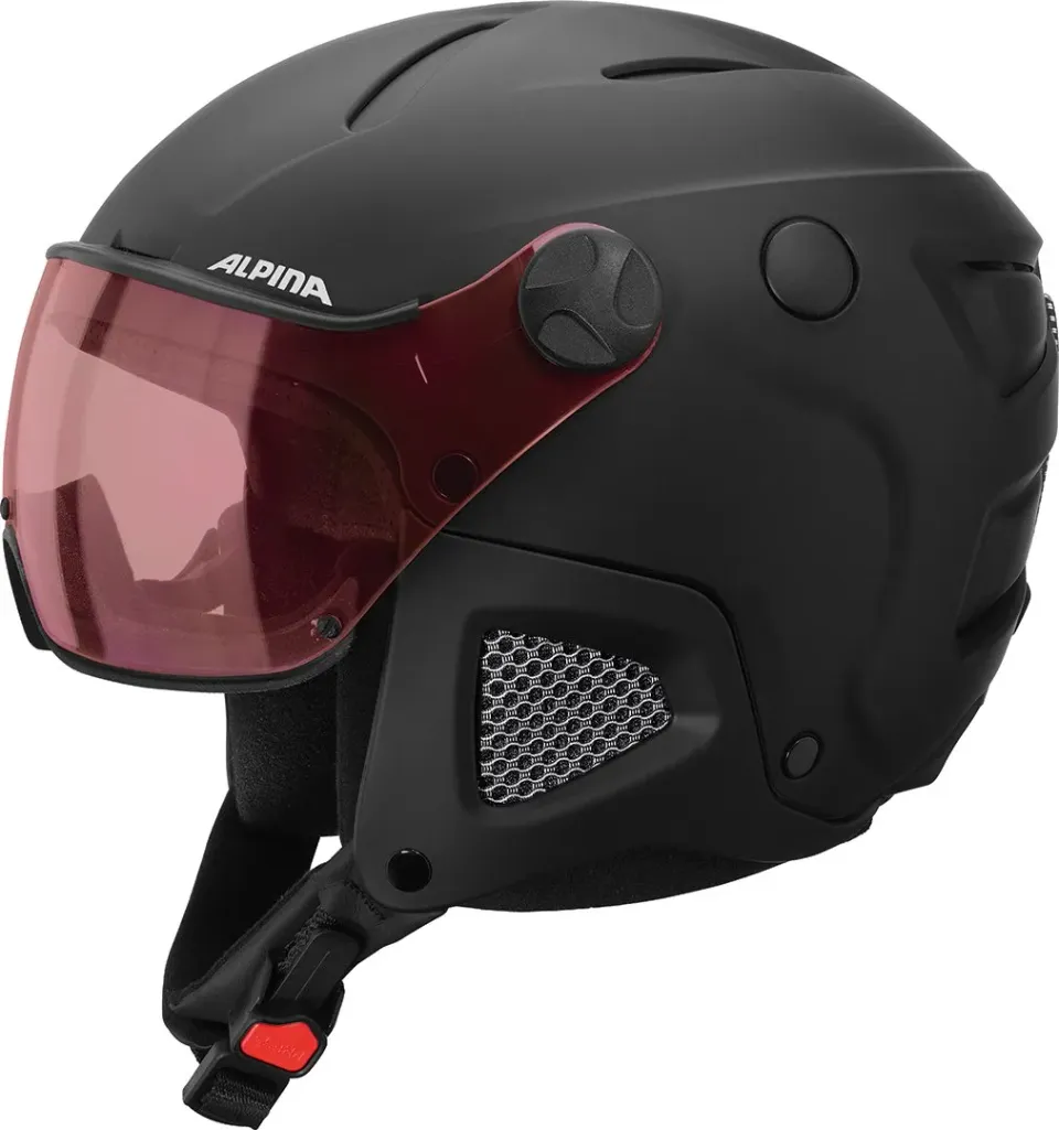 Alpina Attelas Visor casco sci visiera nero QVM