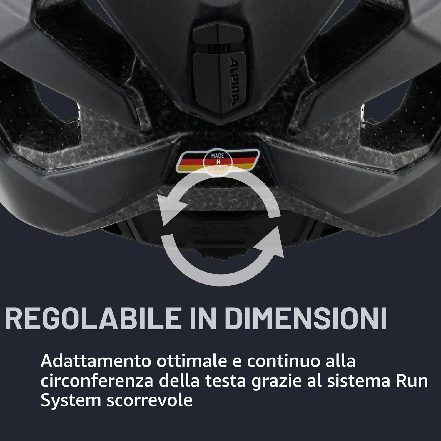 Alpina Anzana casco bici adulto 57-61 Black opaco