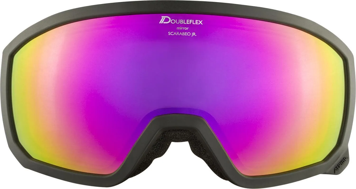 Alpina Scarabeo Jr Q-Lite maschera sci black-rose