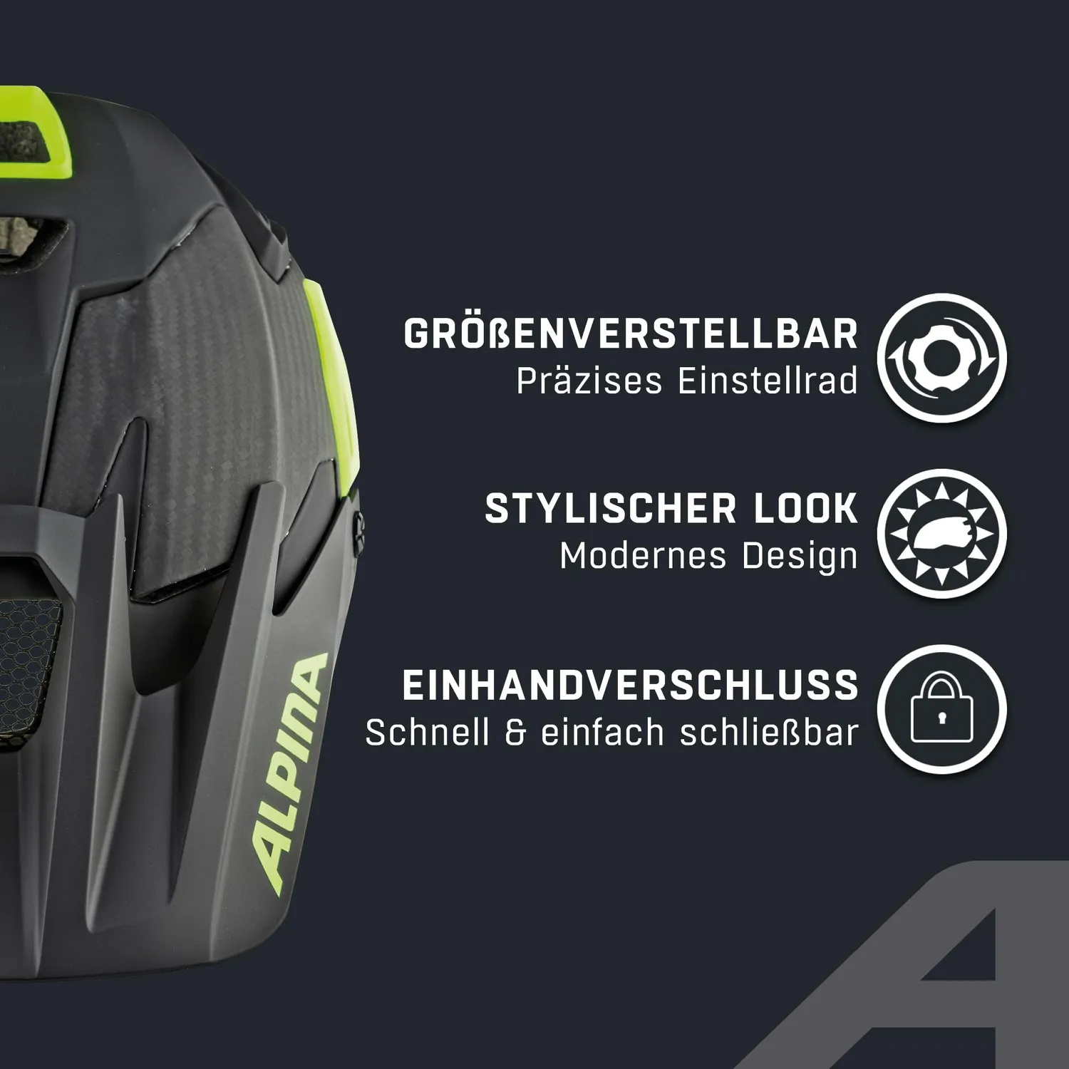 Alpina Rootage casco bici Black Neon Yellow enduro carbonio