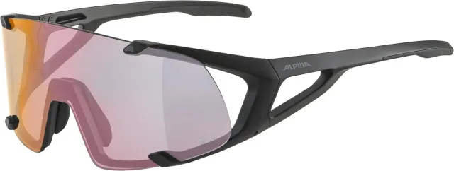 ALPINA Hawkeye S QV occhiali sportivi black matt fotocromatici