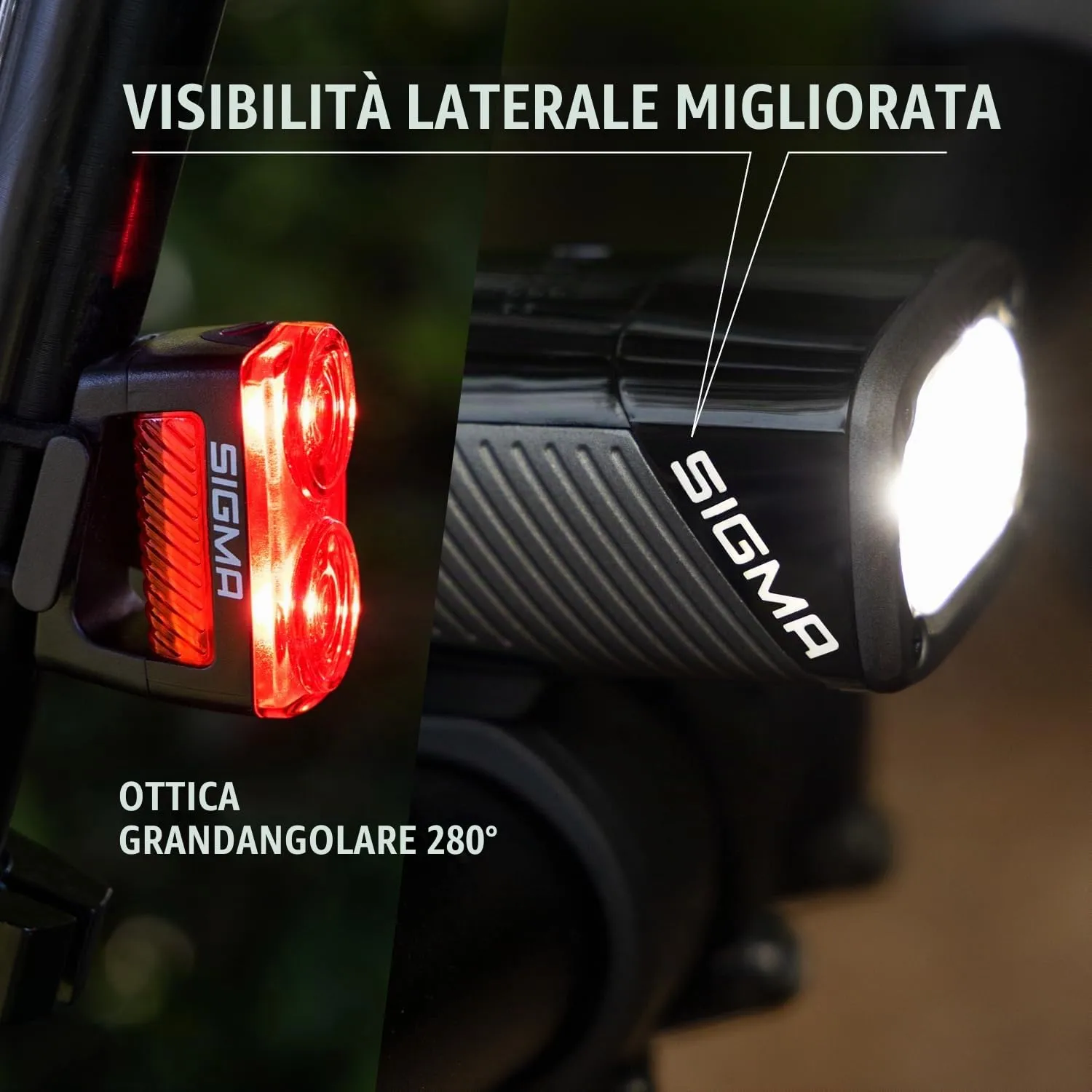 Sigma Buster 1600 RL 150 set luci bici led 1600 lumen