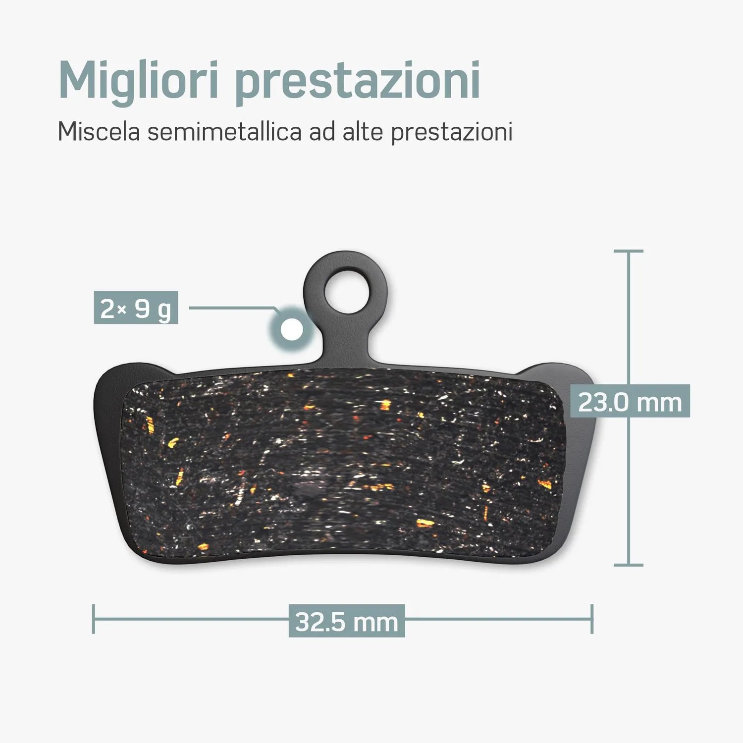 Borgen pastiglie freno bici SRAM Elixir Guide 2 paia