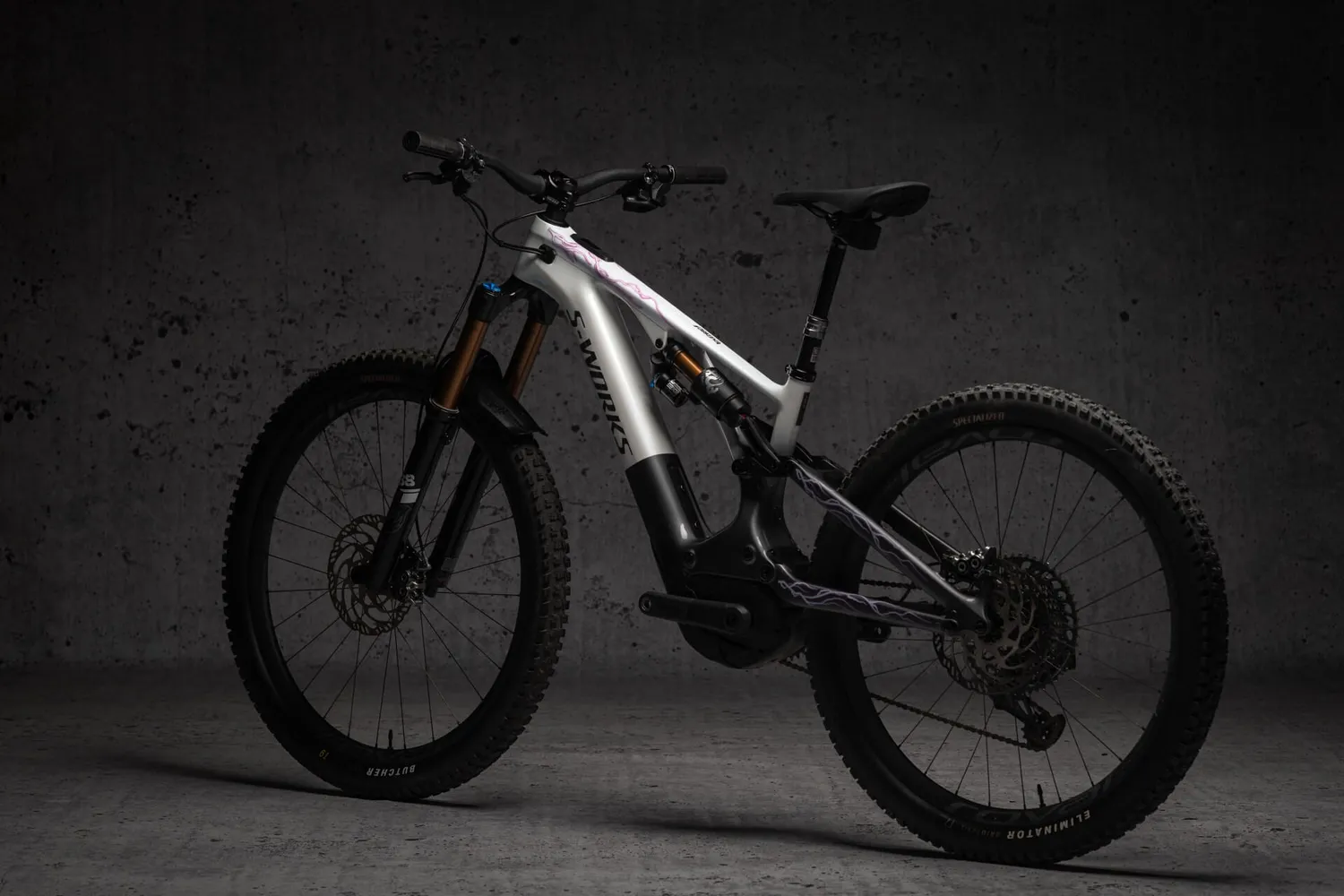 Dyedbro Lightning pellicola telaio ebike Blu opaca