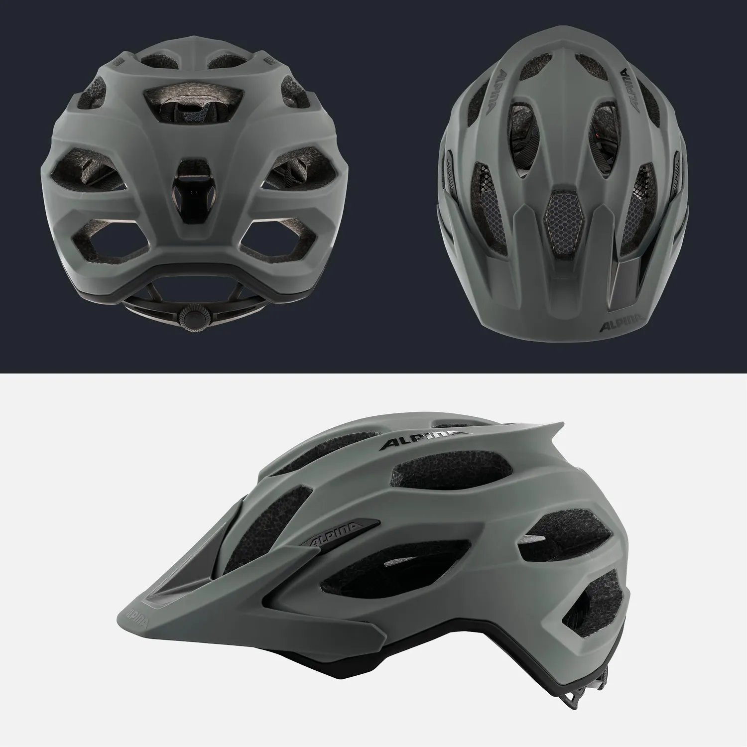 Alpina Carapax 2.0 casco MTB coffee-grey matt 52-57 cm