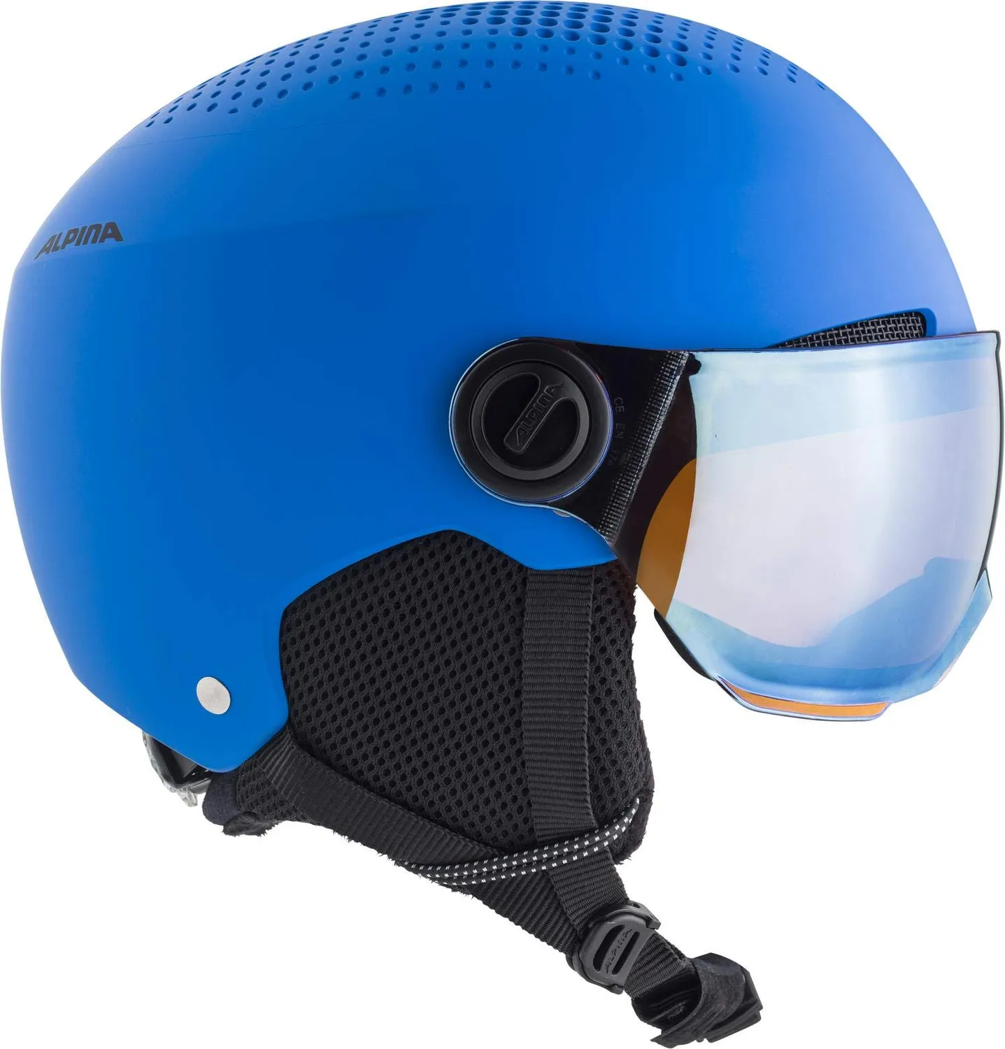Alpina Zupo Visor Q-Lite casco sci bimbo blu 54-58 cm