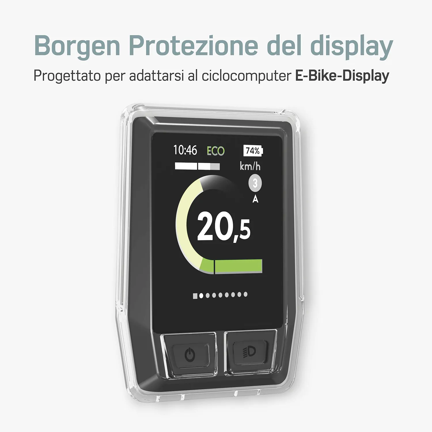 Borgen Protezione display Bosch Kiox BUI330 cover TPU trasparente