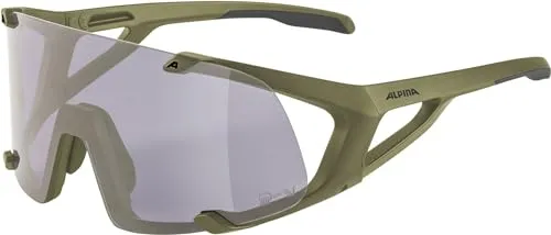 Alpina Sport Hawkeye Q-Lite V occhiali olive matt fotocromatici