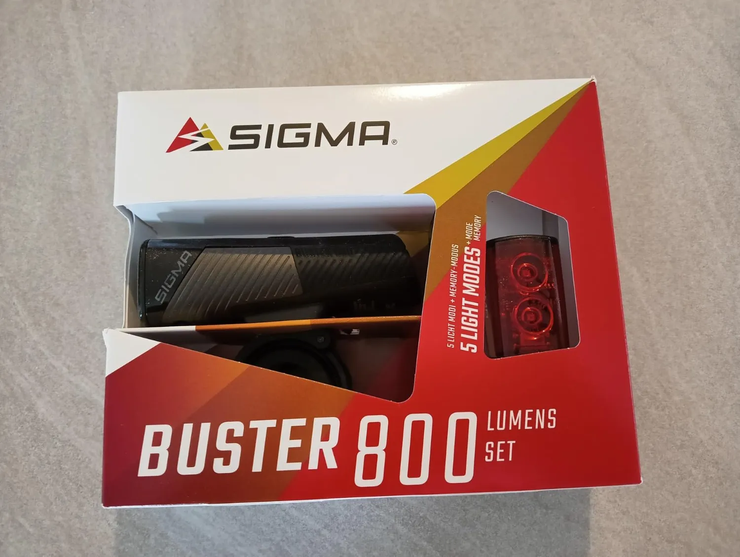 Sigma Buster 800 + RL 80 kit luci bici 800 lumen