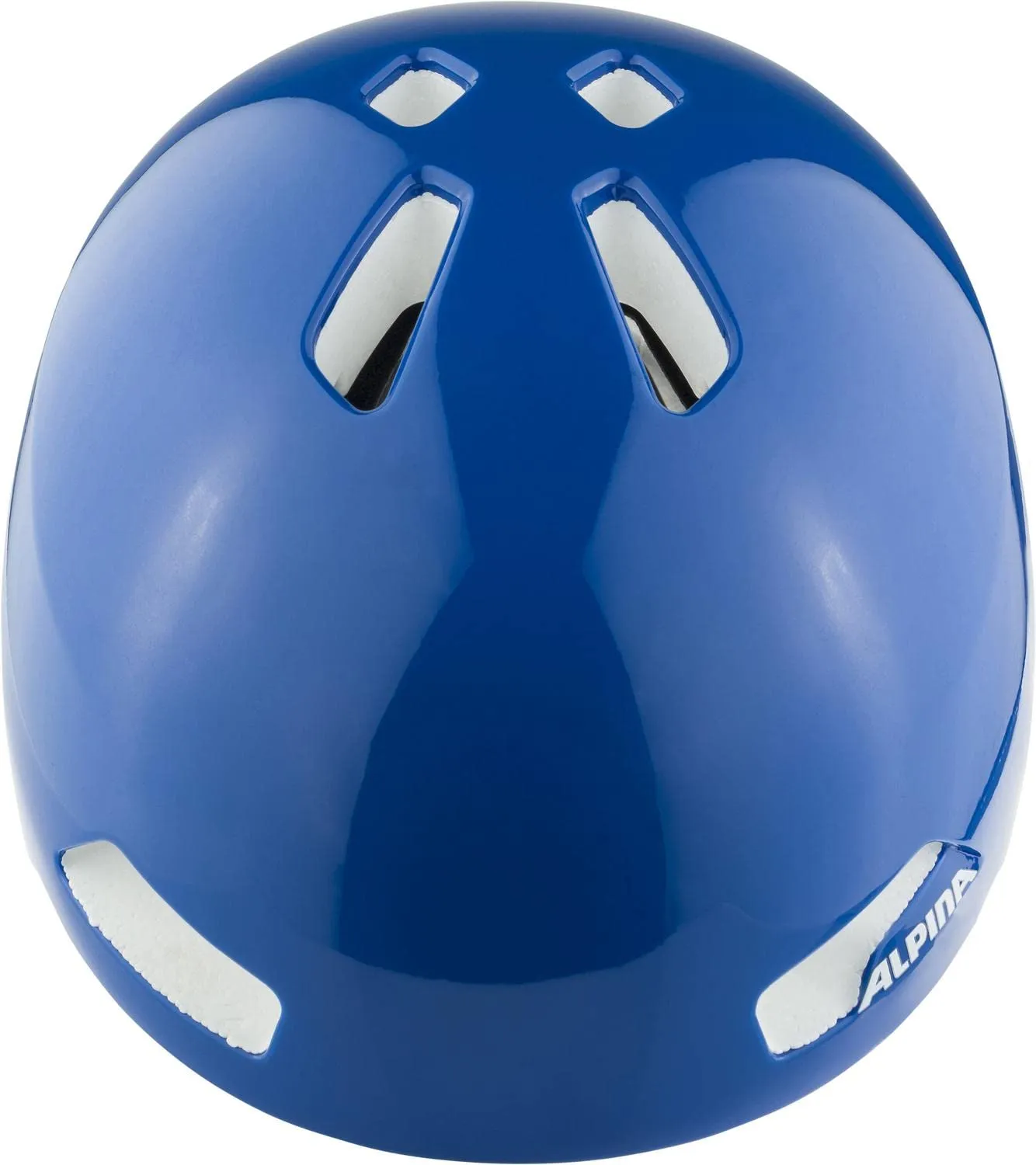Alpina Hackney casco bici bimbo 47-51 Blue Gloss