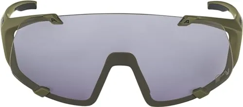 Alpina Sport Hawkeye Q-Lite V occhiali olive matt fotocromatici