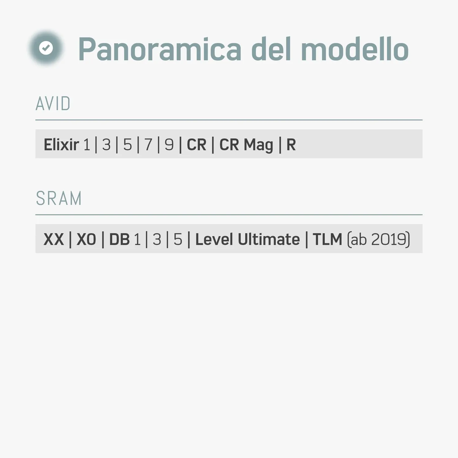 Borgen pastiglie freno Avid Elixir SRAM 2 paia