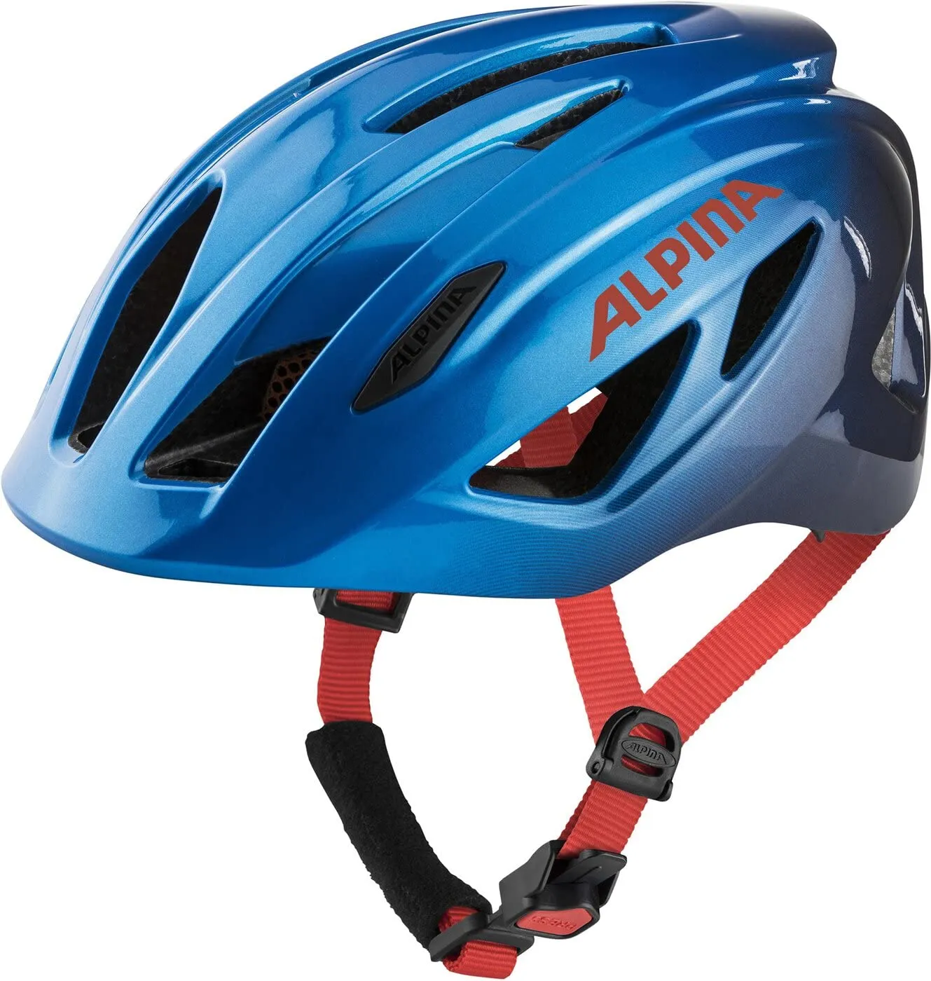 Alpina Pico casco bambino Black-green gloss visiera