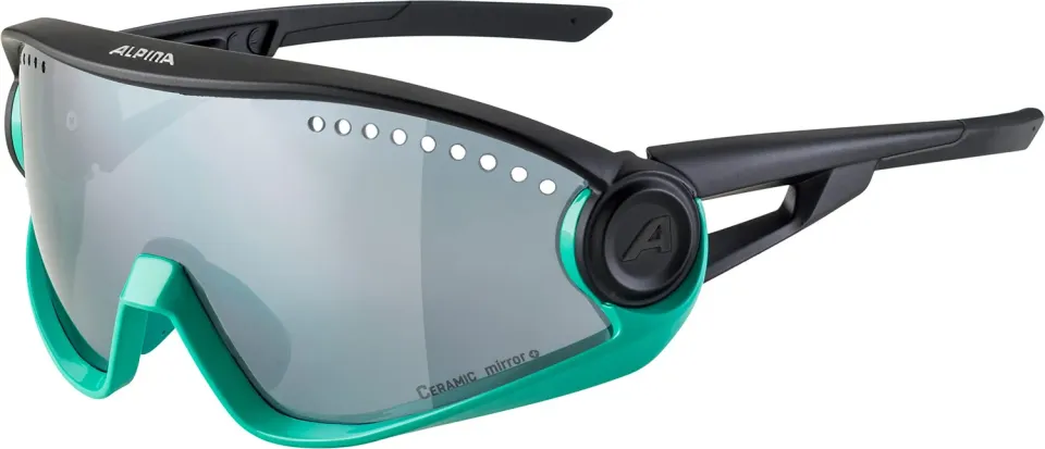 Alpina 5W1NG CM+ occhiali sportivi black turquoise
