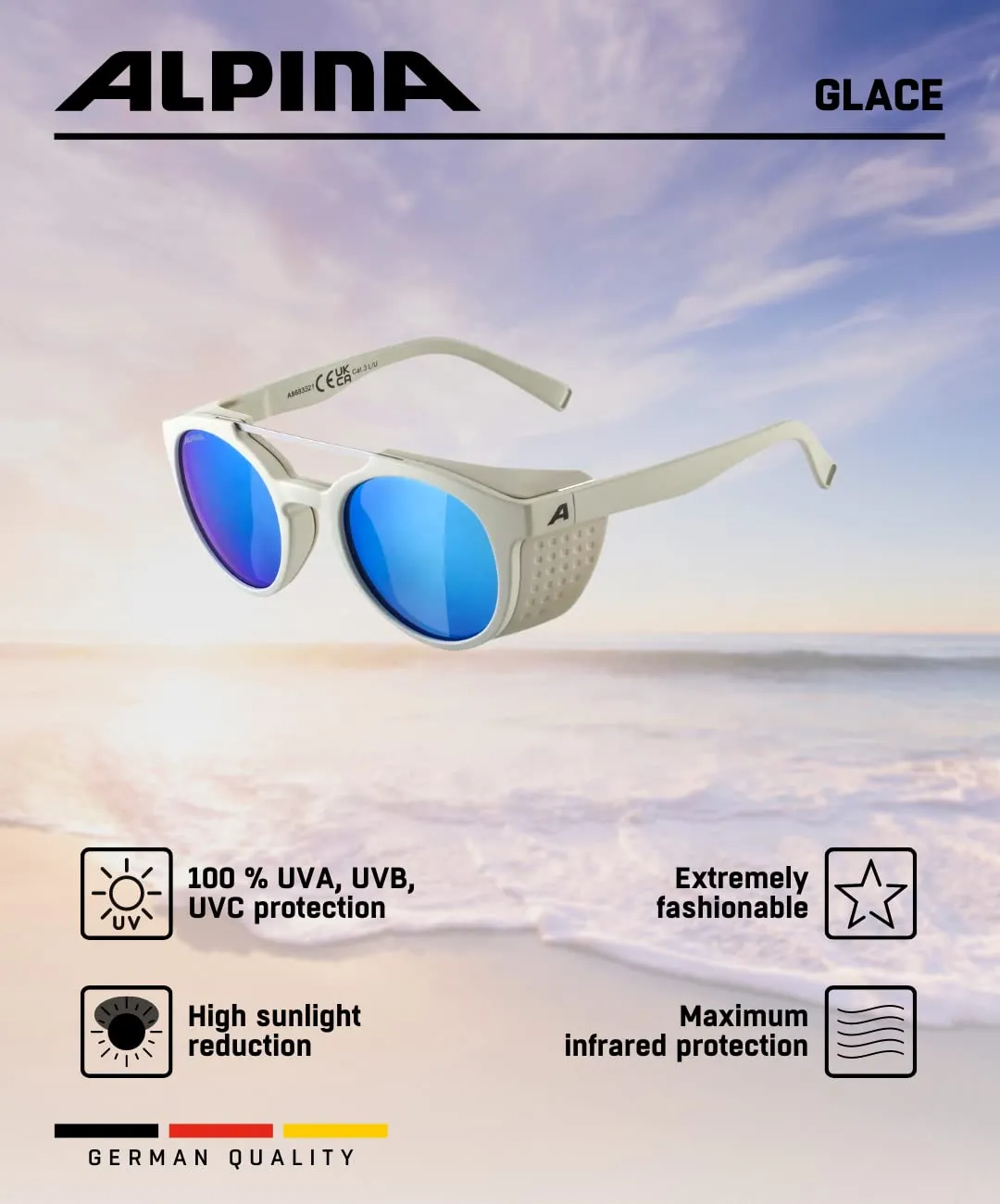 Alpina Glace occhiali da sole cool-grey matt specchiati