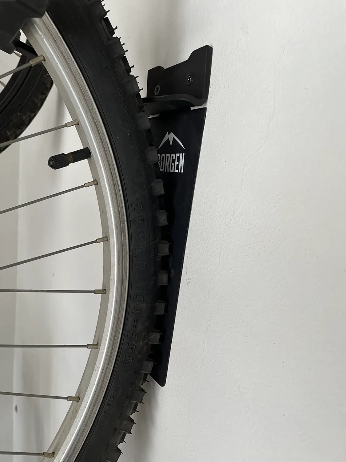 Borgen supporto bici parete verticale nero 32kg set 1 pezzo