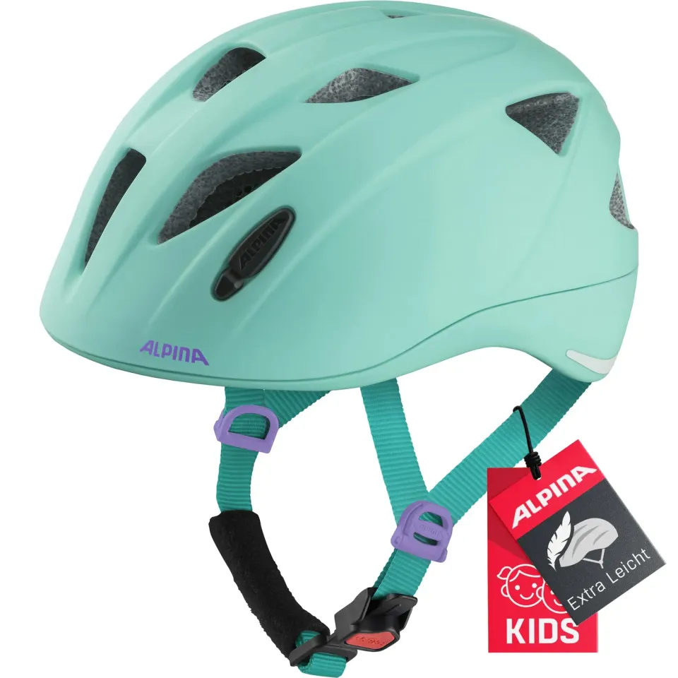 Alpina Ximo L.E. casco bici bambino turchese 49-54