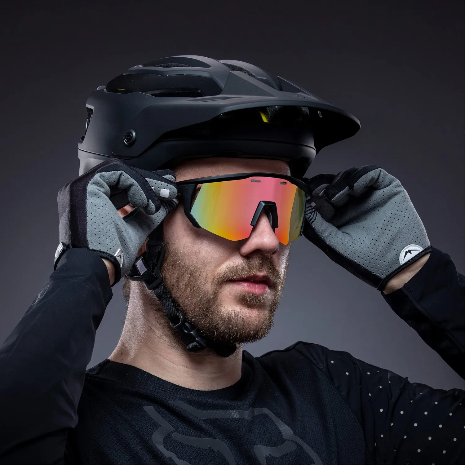 Borgen occhiali ciclismo lenti intercambiabili polarizzati UV