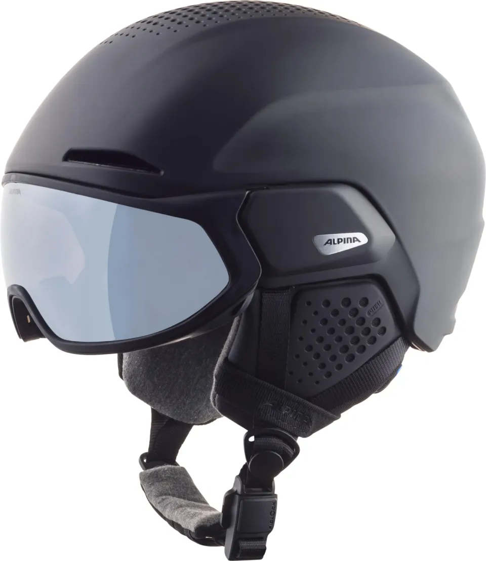 Alpina Alto Q Lite casco sci visiera white matt