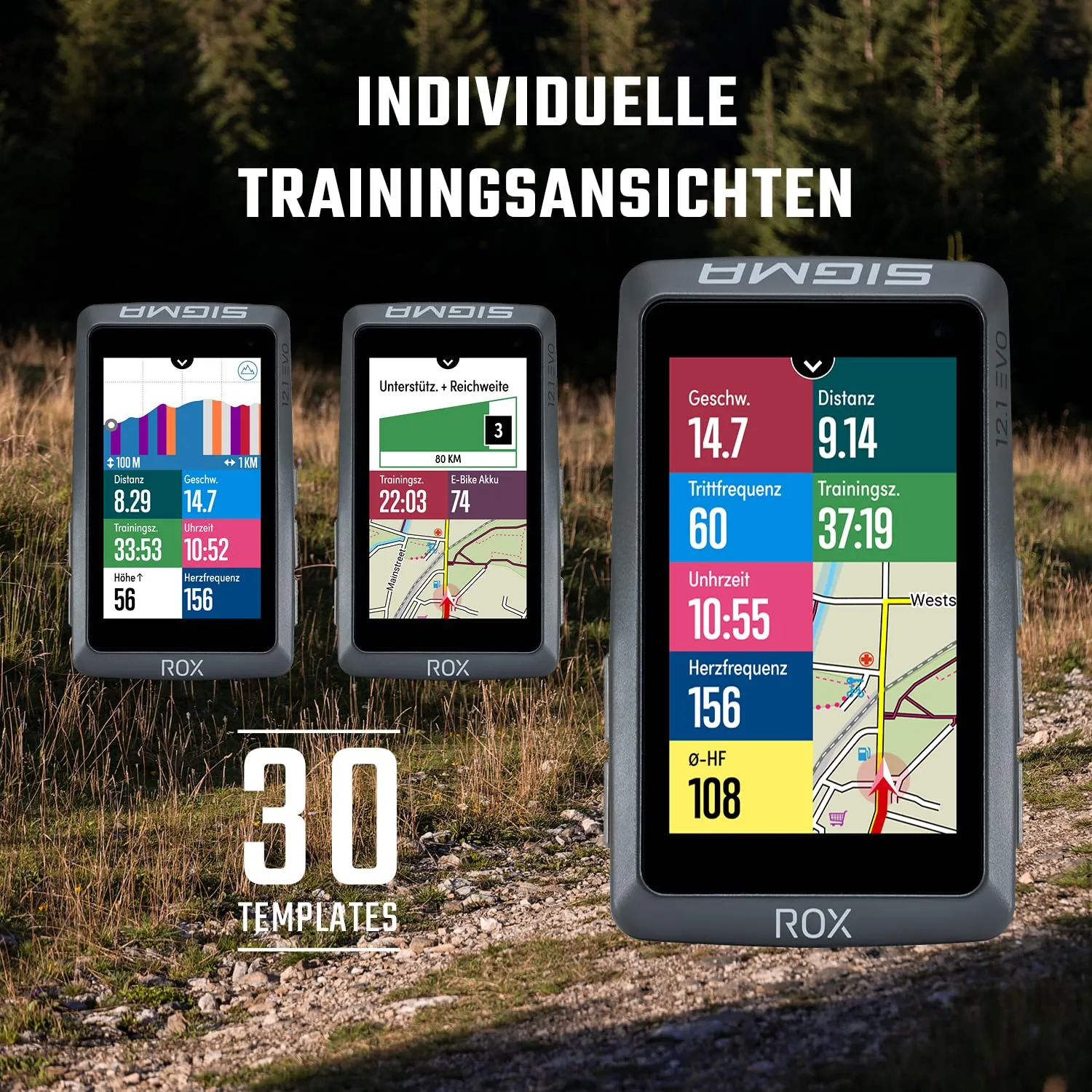 Sigma Sport Rox 12.1 Evo ciclocomputer GPS set sensore