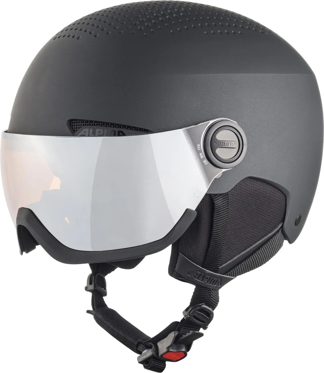 Alpina Arber Visor casco sci 51-55 cm con visiera