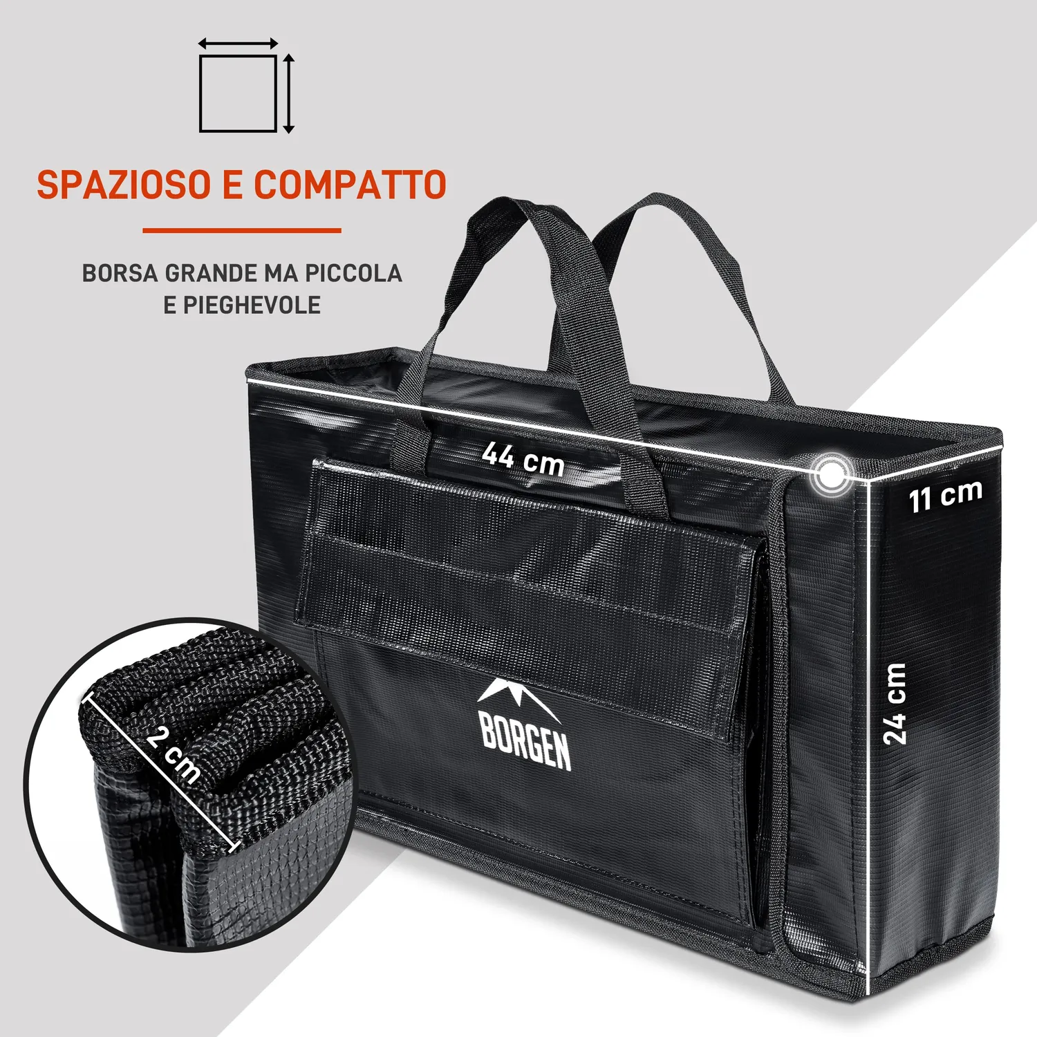 Borgen borsa batteria e-bike 41 cm ignifuga