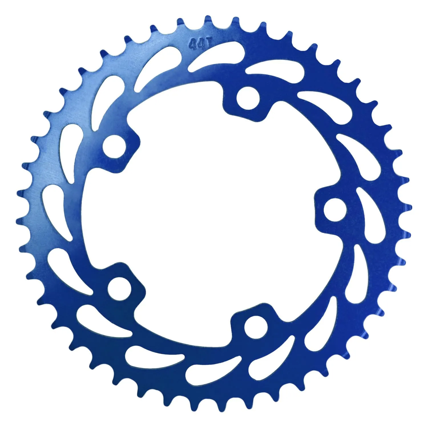 WFS Helix 44T corona singlespeed 110 BCD blu anodizzato