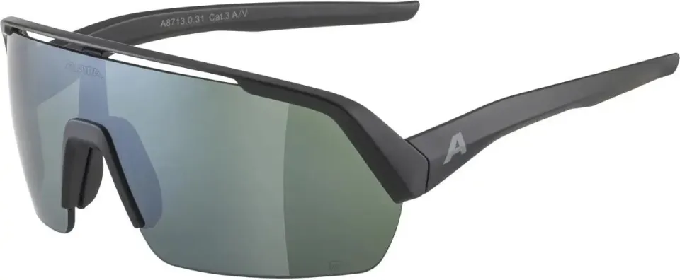 Alpina Turbo HR Q-Lite occhiali running Black Matt