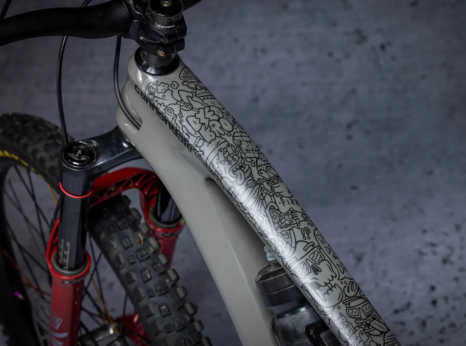 Dyedbro Juay pellicola telaio mtb colorata grafica street opaca