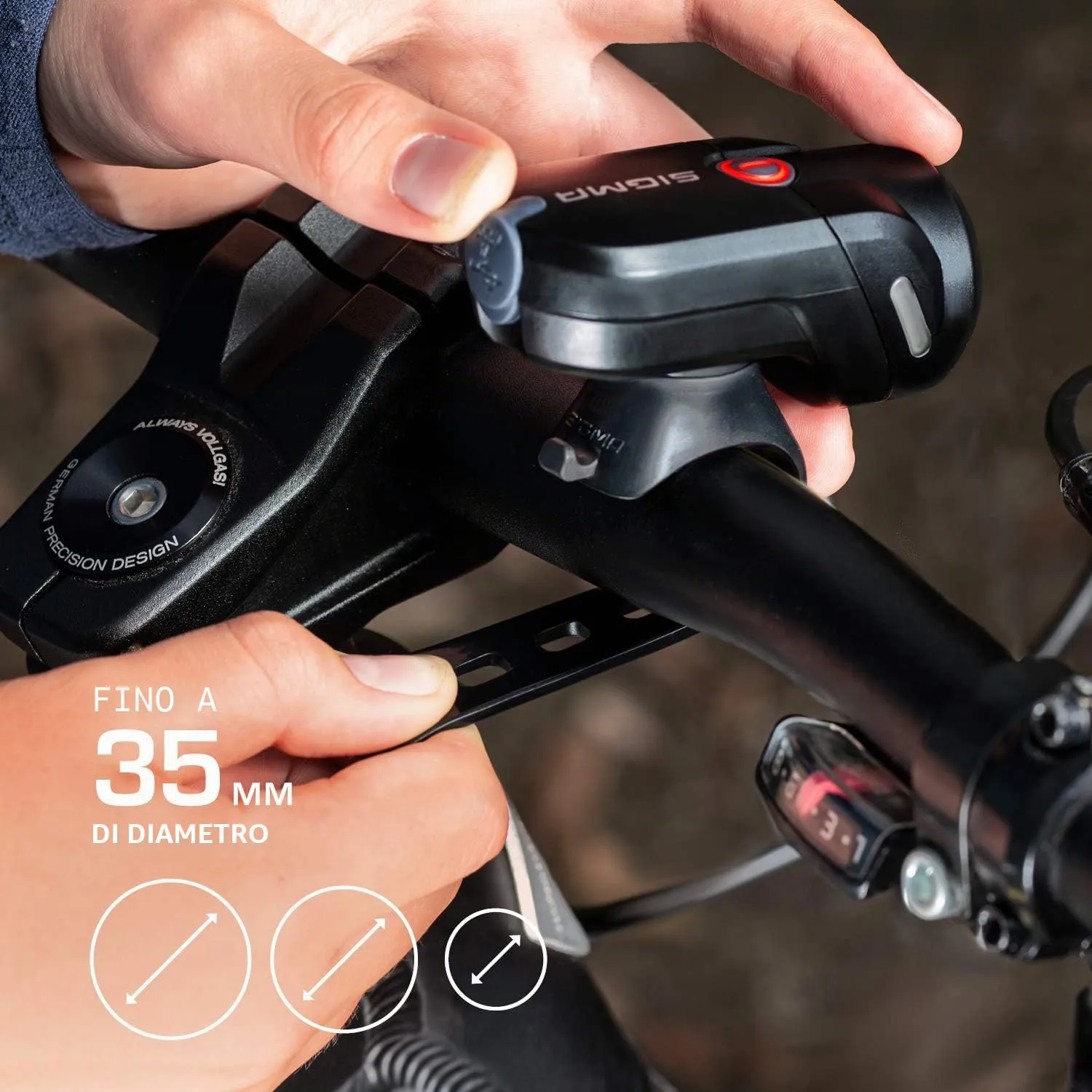 Sigma Aura 35 luce bici LED 35 lux ricaricabile