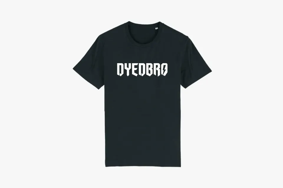 Dyedbro Logo maglietta cotone bio taglia L grezza
