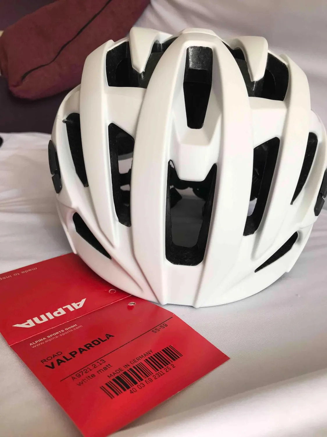 Alpina Valparola casco bici White-Black 27 prese aria