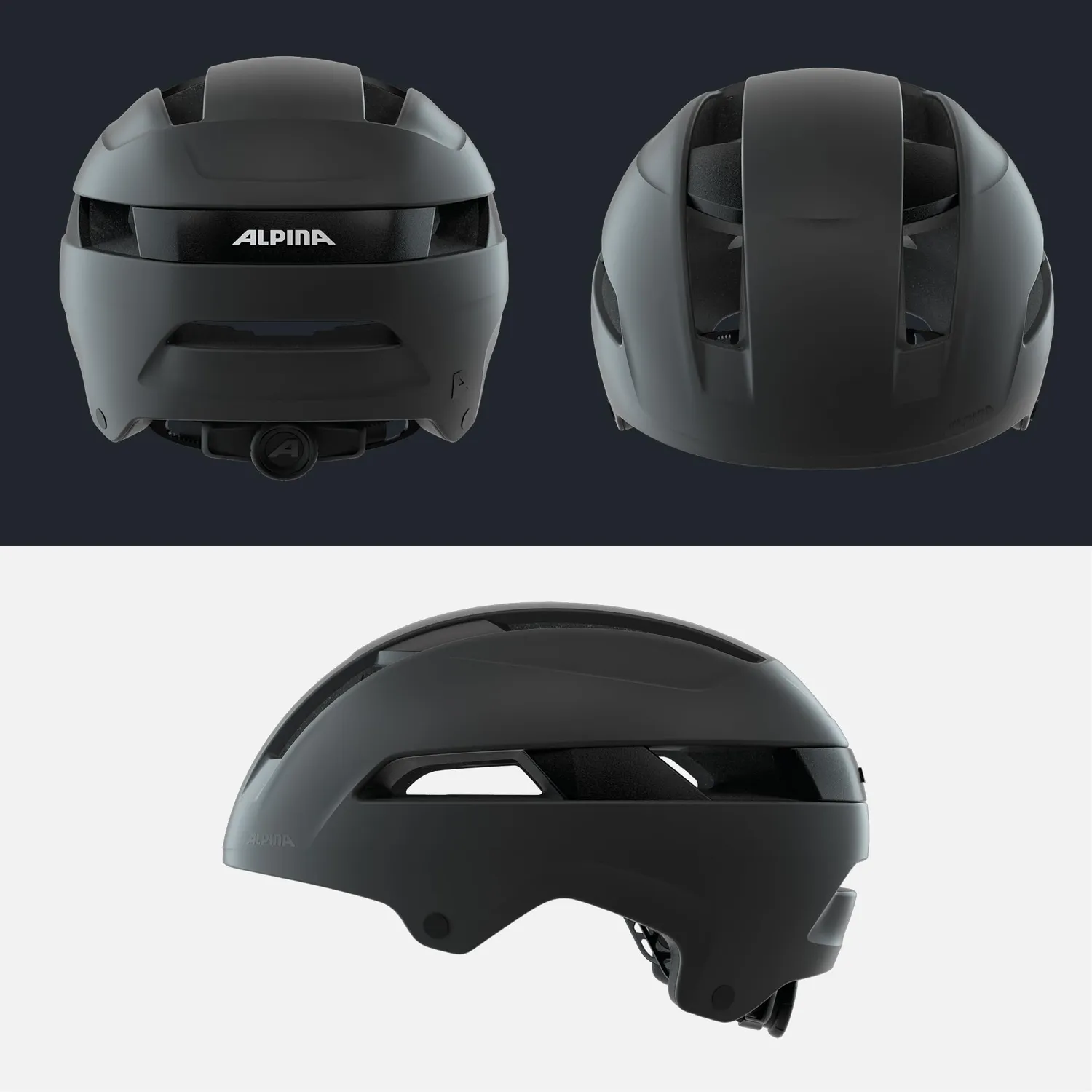 Alpina Soho casco bici urban nero opaco
