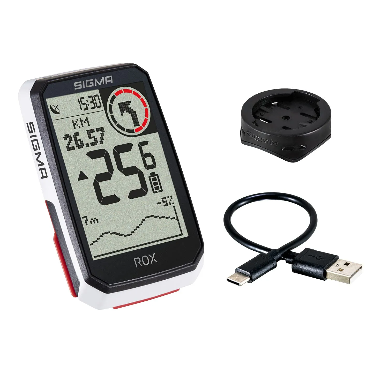 Sigma ROX 4.0 EVO ciclocomputer GPS bianco altimetro