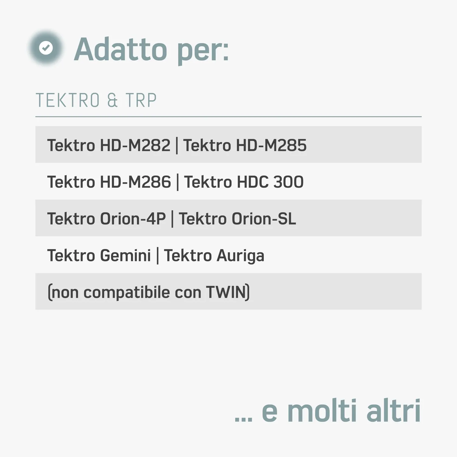Borgen kit spurgo freni disco Tektro TRP olio minerale