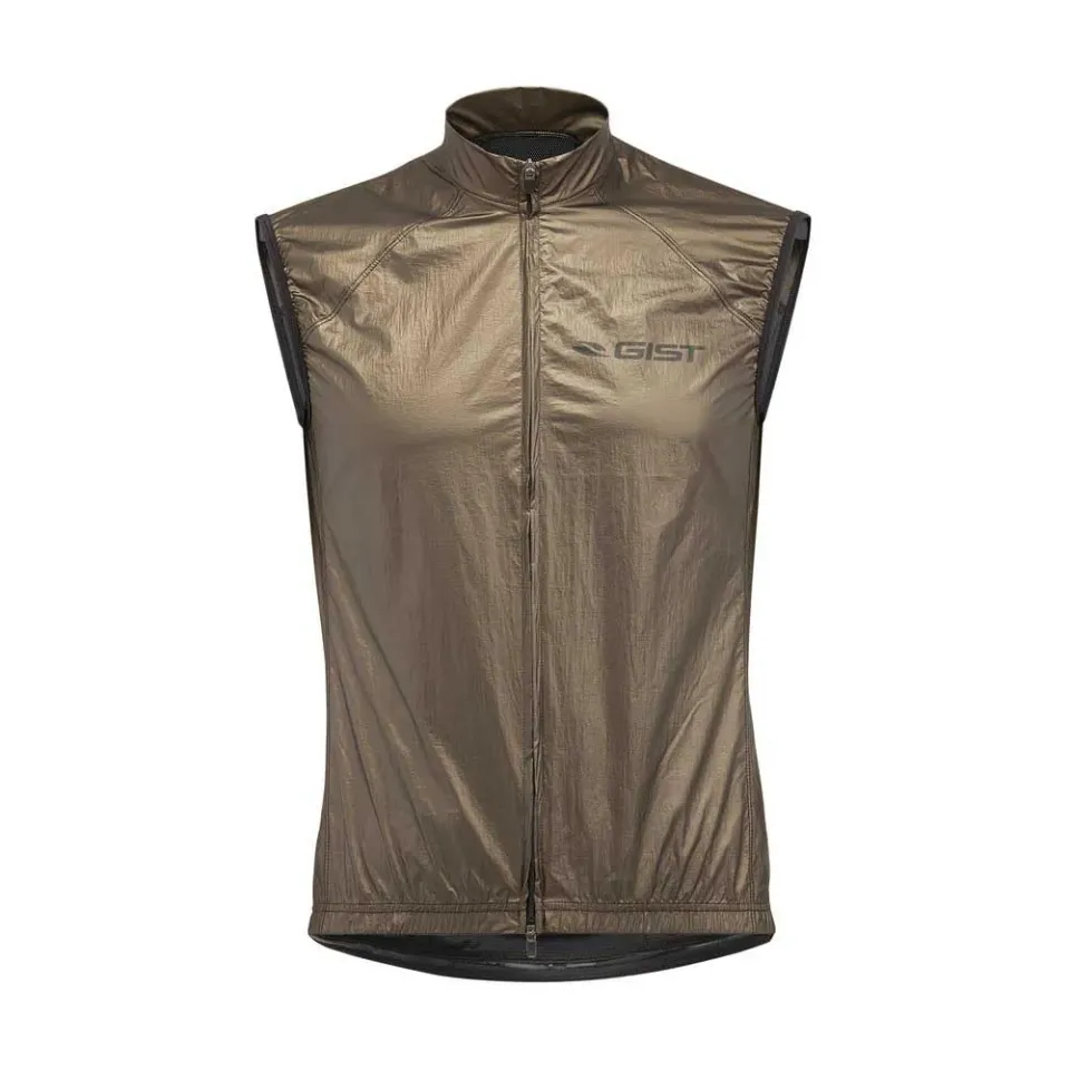 Gist Ultralight Gilet Antivento Uomo S Bronzo