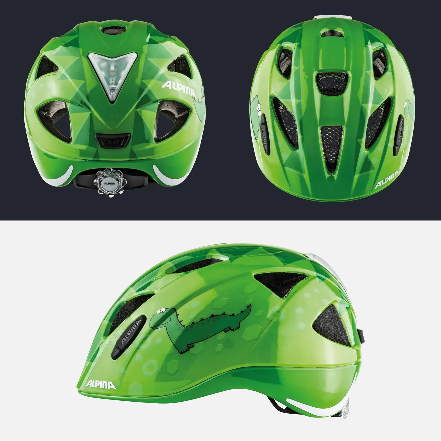 Alpina Ximo Flash casco bimbo white flower catarifrangente