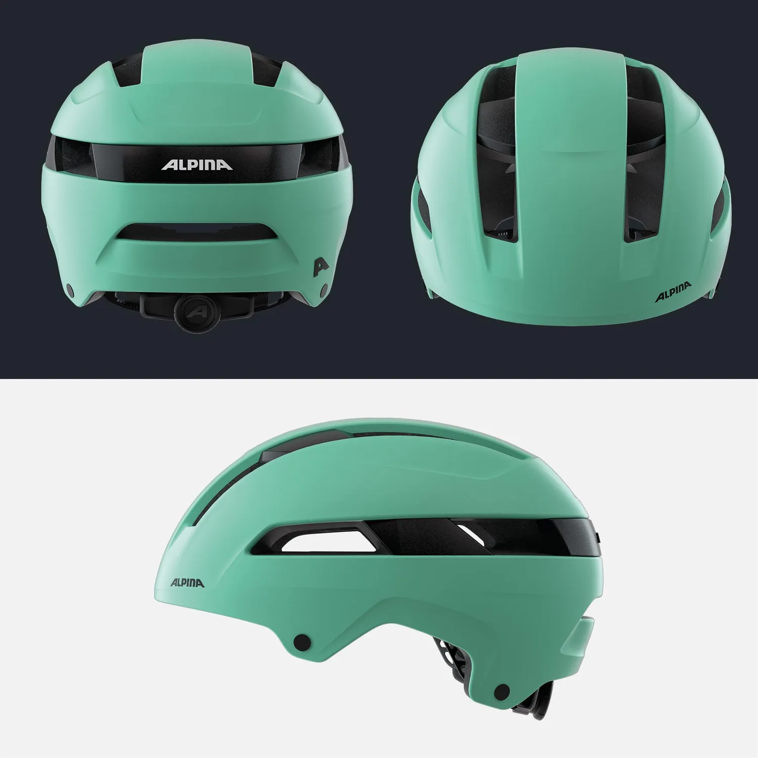 Alpina Soho casco bici urban turchese 51-56