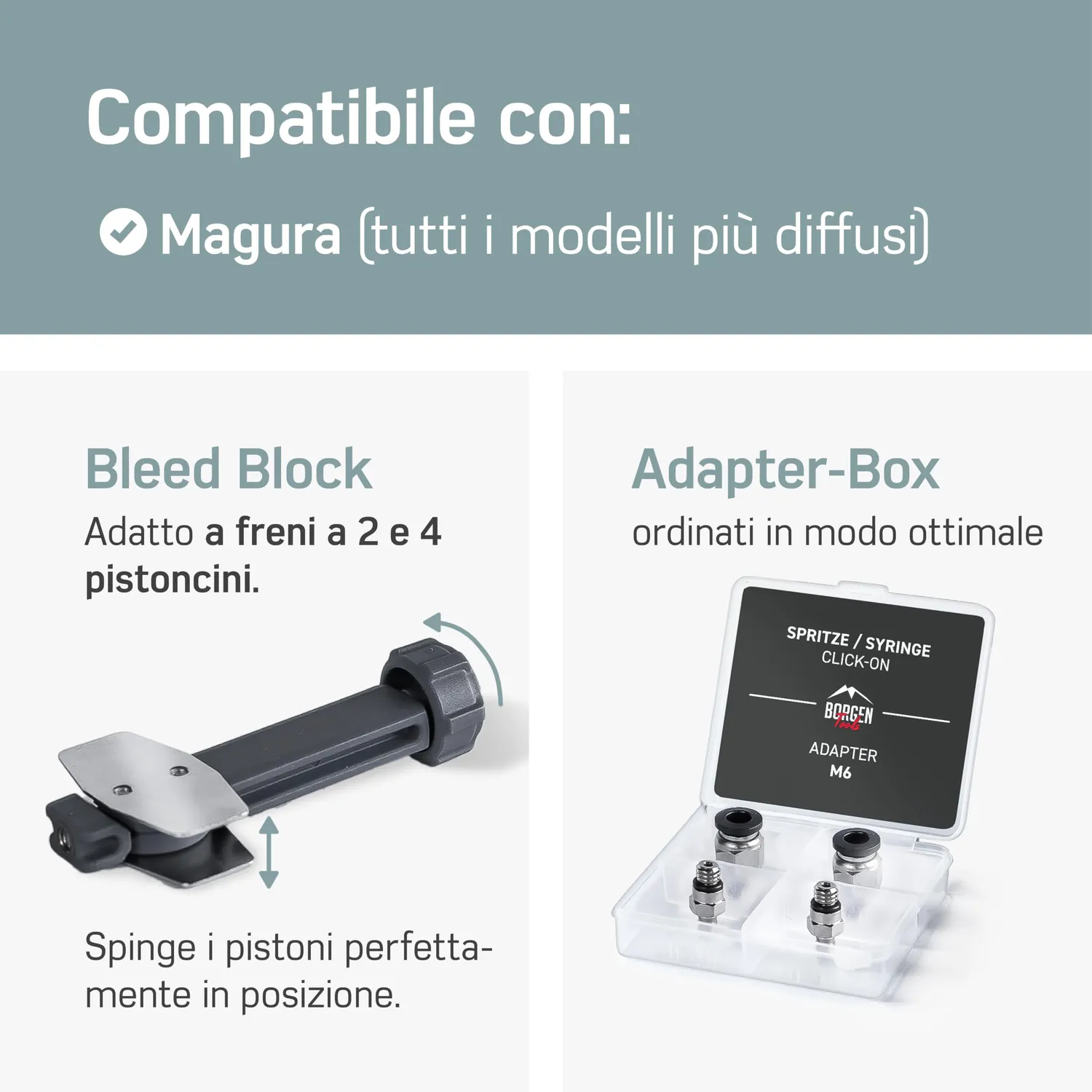 Borgen Kit spurgo Pro freni Magura olio minerale