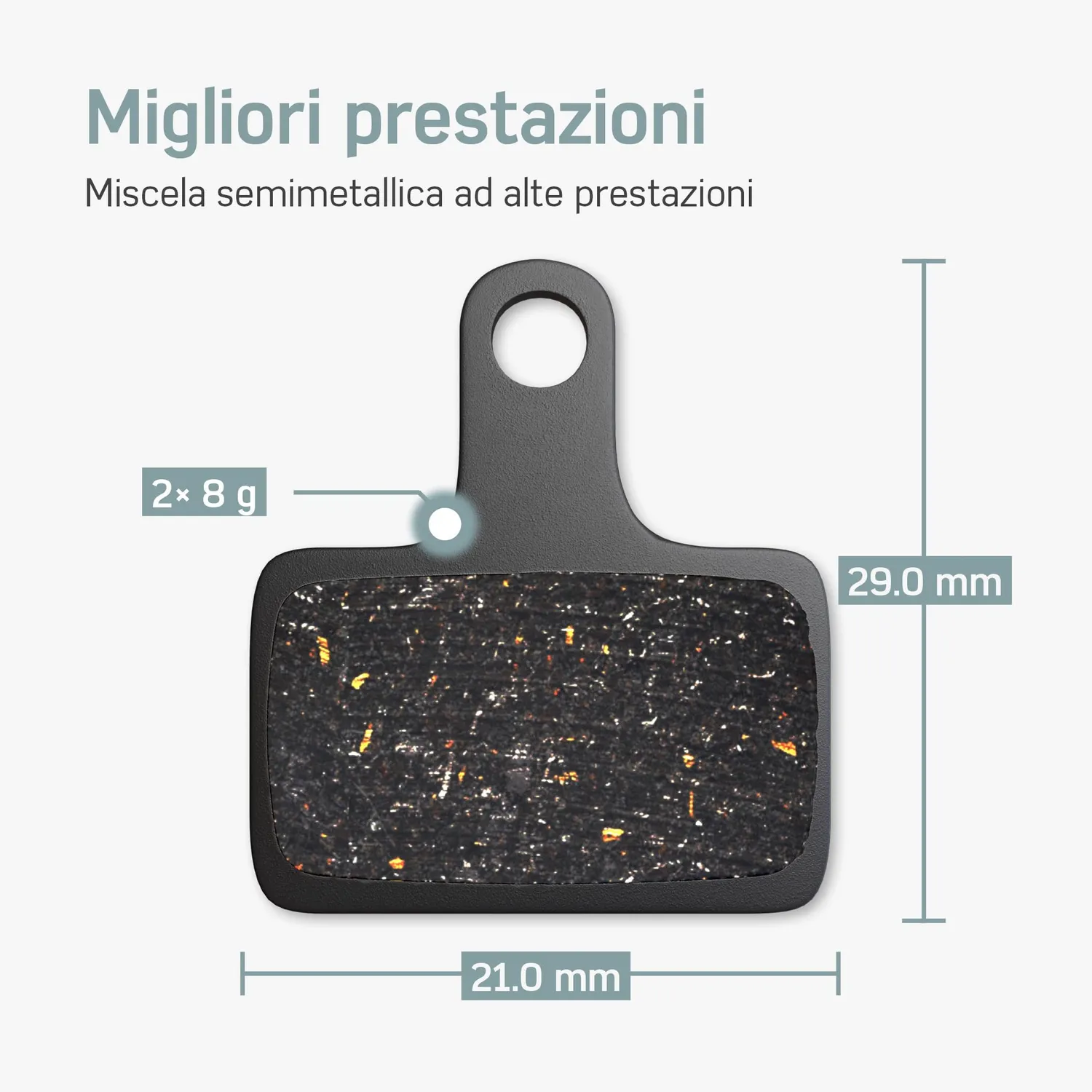 Borgen K03S pastiglie freno disco 2 paia per Ultegra GRX resina