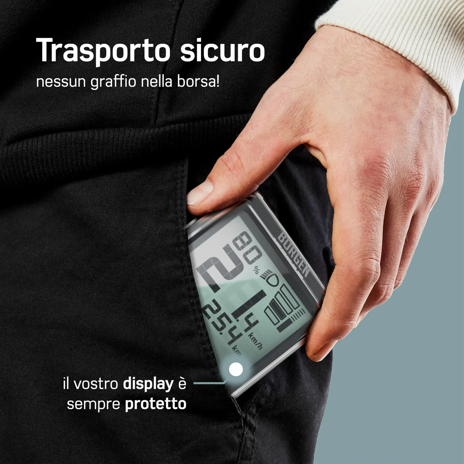 Borgen Protezione Display Bosch Intuvia 100 cover e tasca
