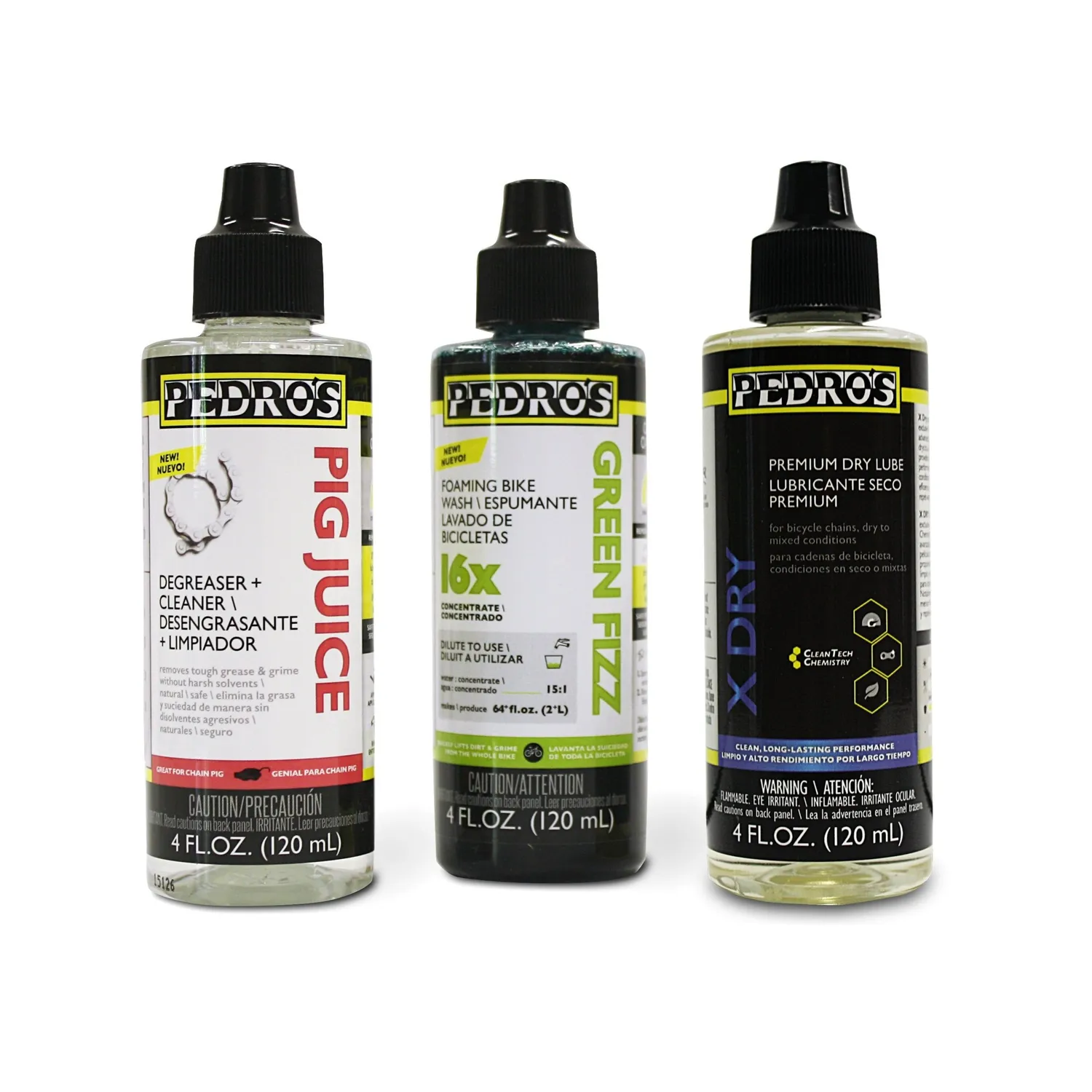 Pedro's Essential Bike Care Kit II kit bici 3 pezzi