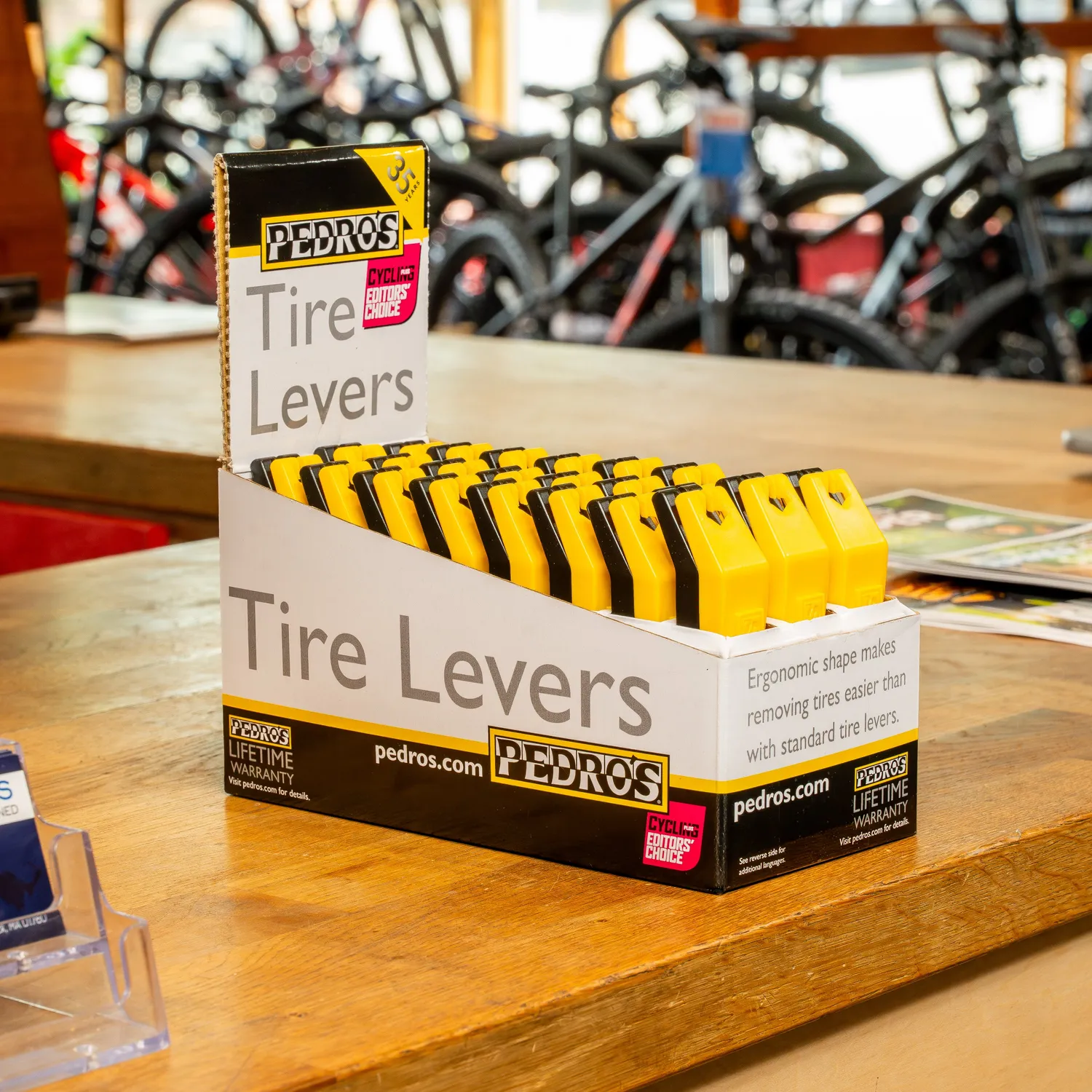 Pedro's Tire Levers 35th Anniversary Counter Display levagomme