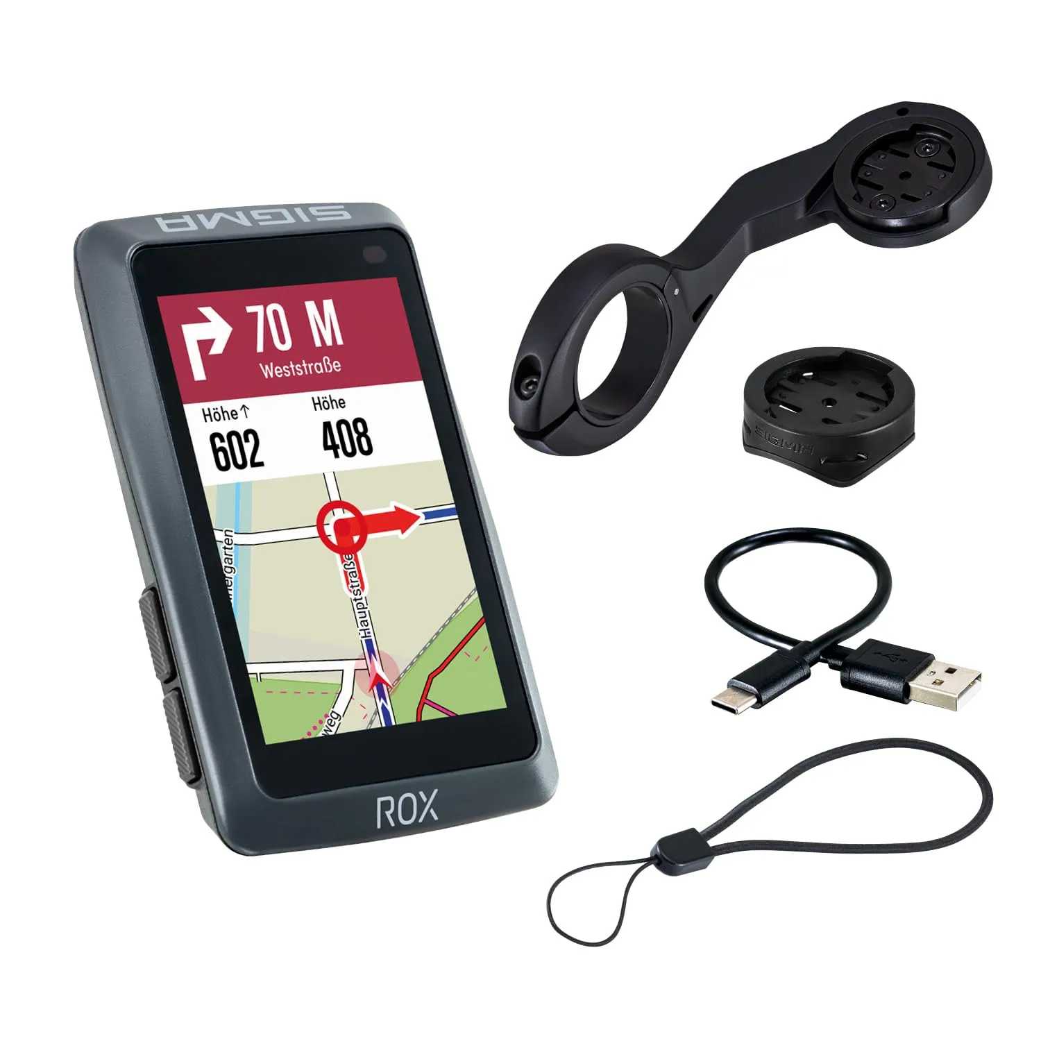 Sigma Sport Rox 12.1 Evo ciclocomputer GPS set sensore